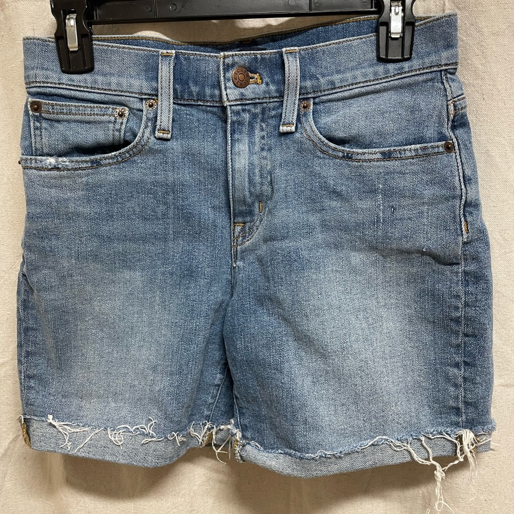 Jcrew long denim shorts